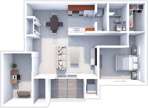 Breton 1 bedroom, 1 bath at Chelsea Park apartments
